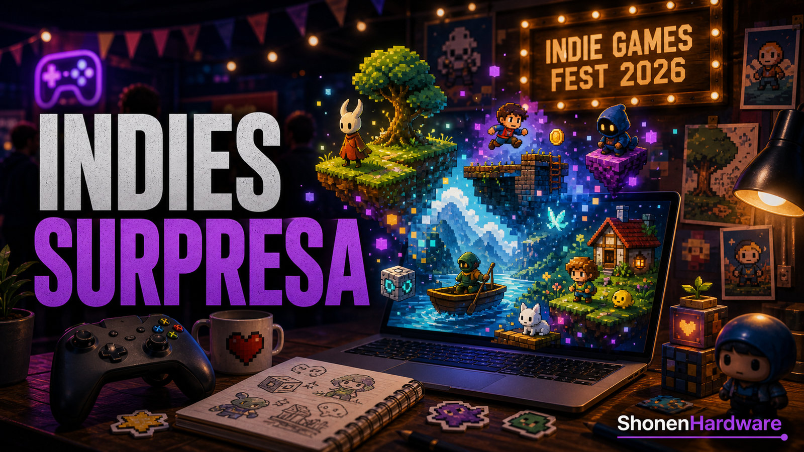15 indies brasileiros que você precisa jogar na promoção da Steam - arte editorial ShonenHardware