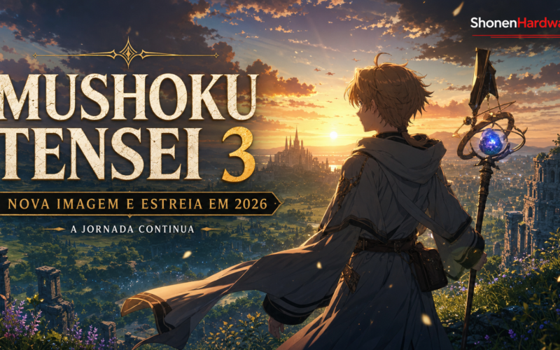 Mushoku Tensei terceira temporada com fantasia e jornada magica