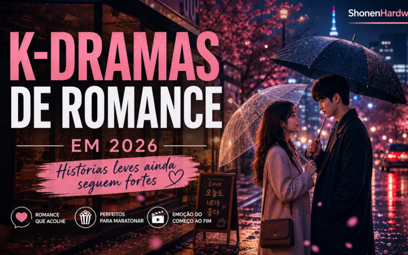 K-dramas de romance em 2026 com casal em cidade iluminada