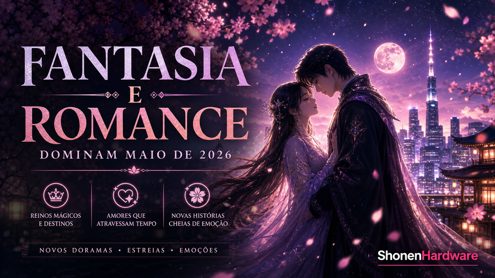 Doramas de fantasia e romance em maio de 2026 com clima magico