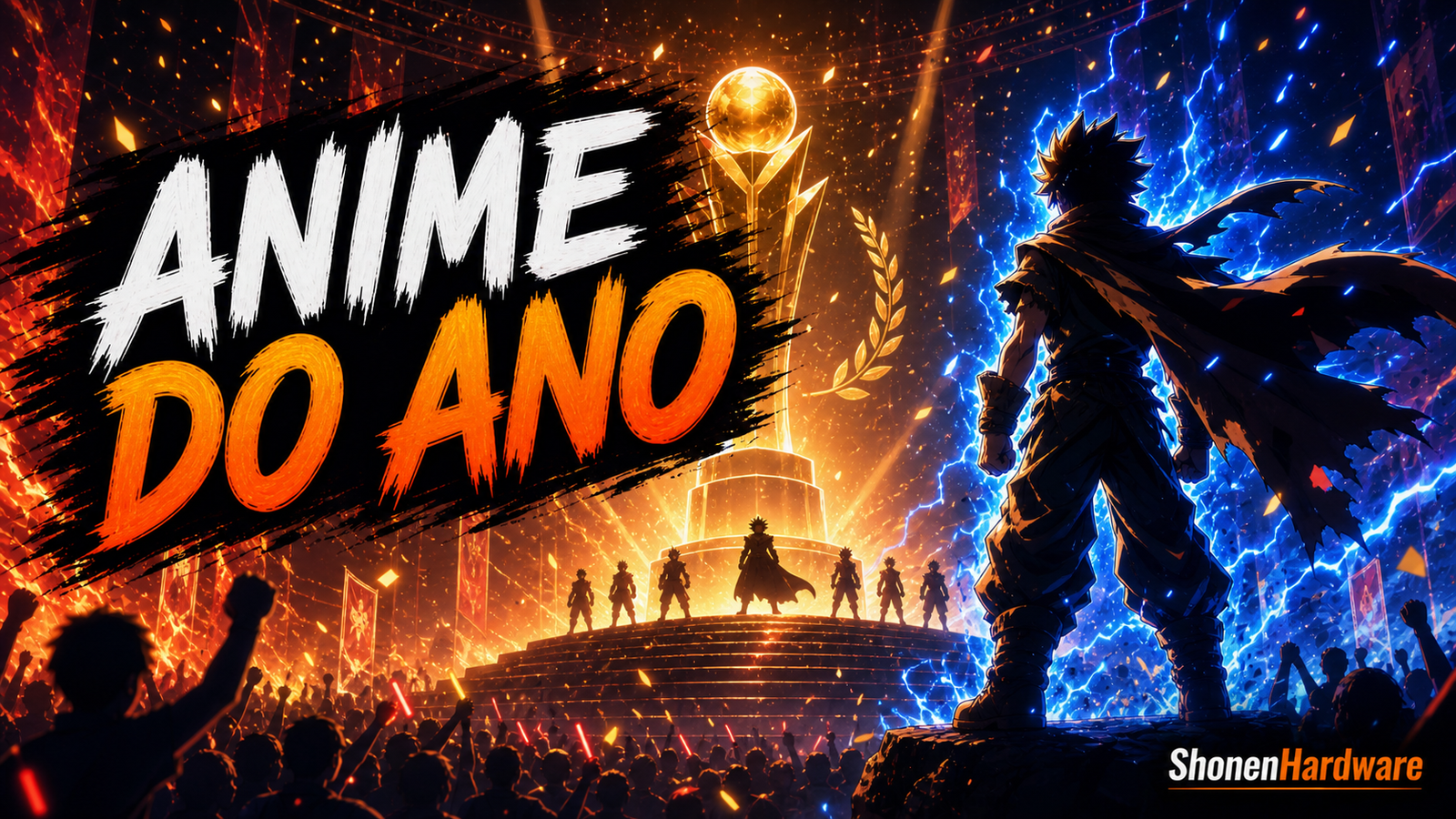 Anime do Ano 2026 em cena de premiação anime - ShonenHardware