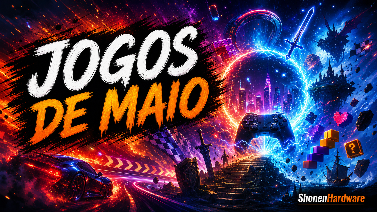 Jogos de maio de 2026 em lançamento para o Brasil - ShonenHardware