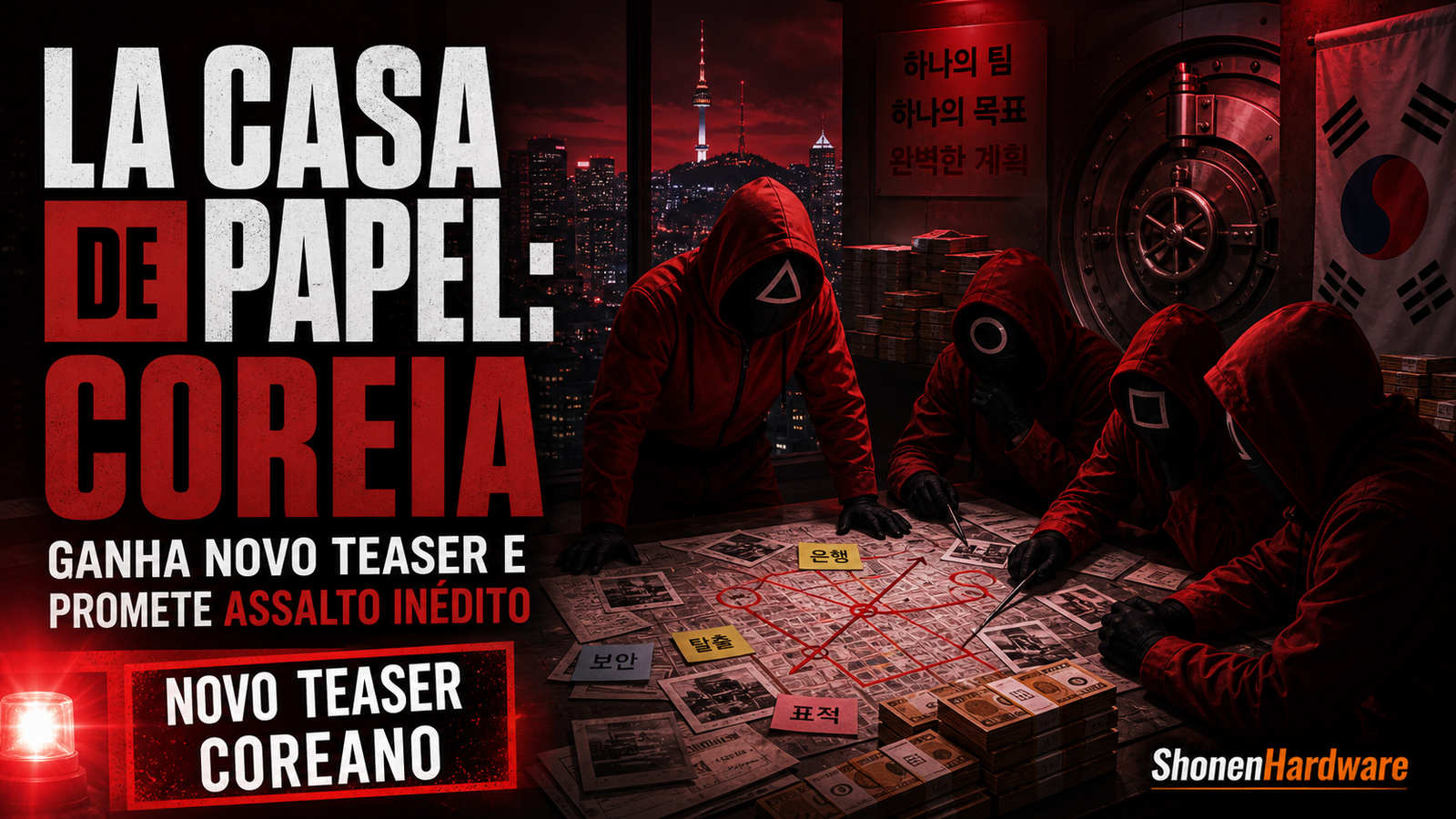 La Casa de Papel Coreia ganha novo teaser - arte editorial ShonenHardware