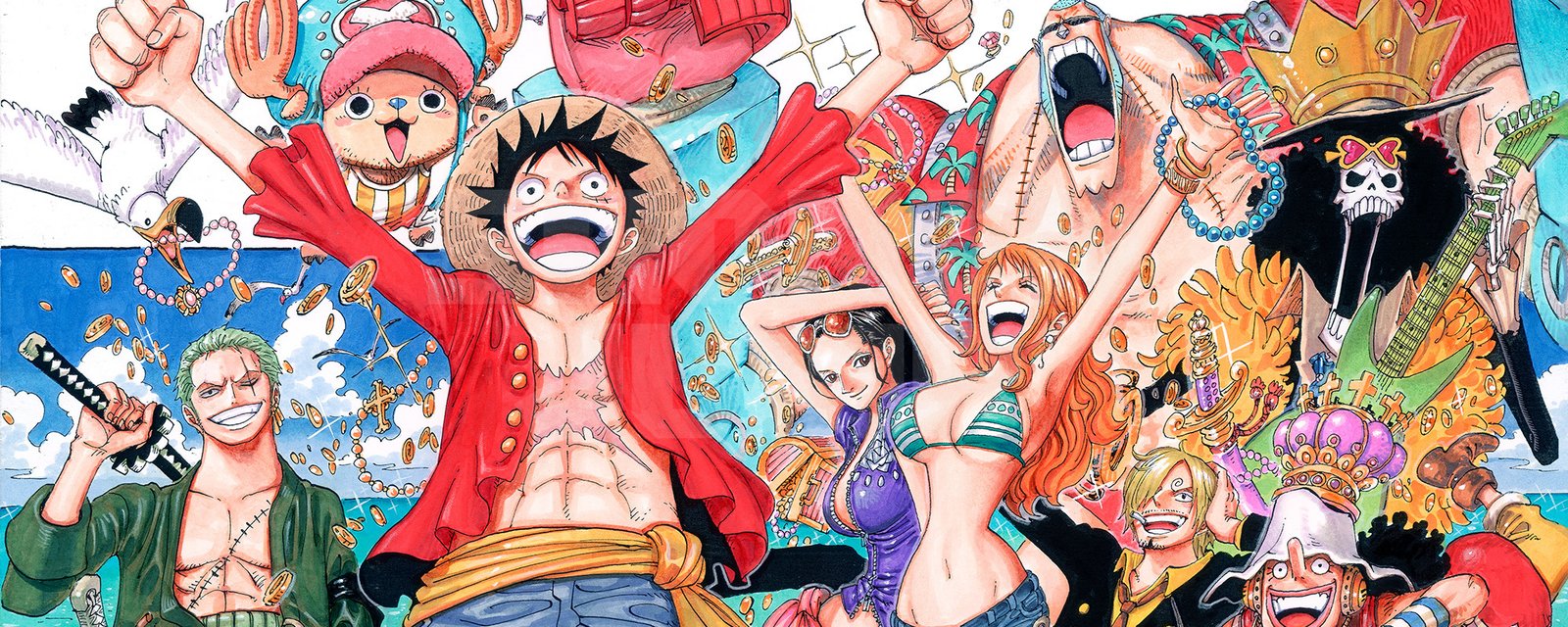 Imagem oficial de One Piece na página da VIZ Shonen Jump