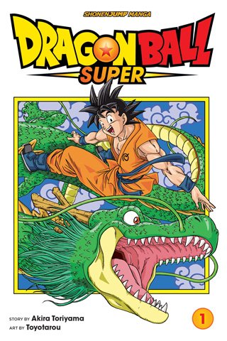Capa oficial de Dragon Ball Super Volume 1 pela VIZ