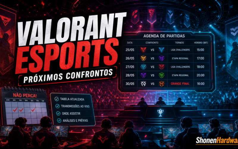 VALORANT Esports com agenda de próximos confrontos