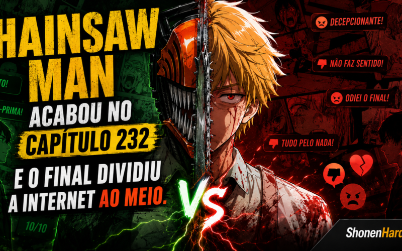 Chainsaw Man acabou no capítulo 232 e o final dividiu a internet ao meio.