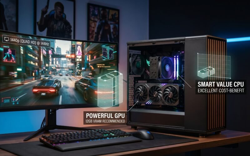 Como Montar um PC Gamer 1440p High Refresh Mais Barato
