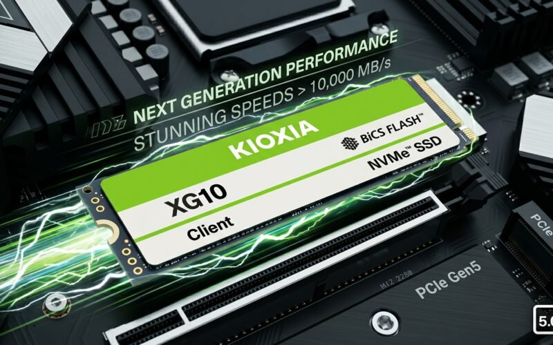 Kioxia XG10: nova geração de SSDs PCIe 5.0 promete velocidades estonteantes