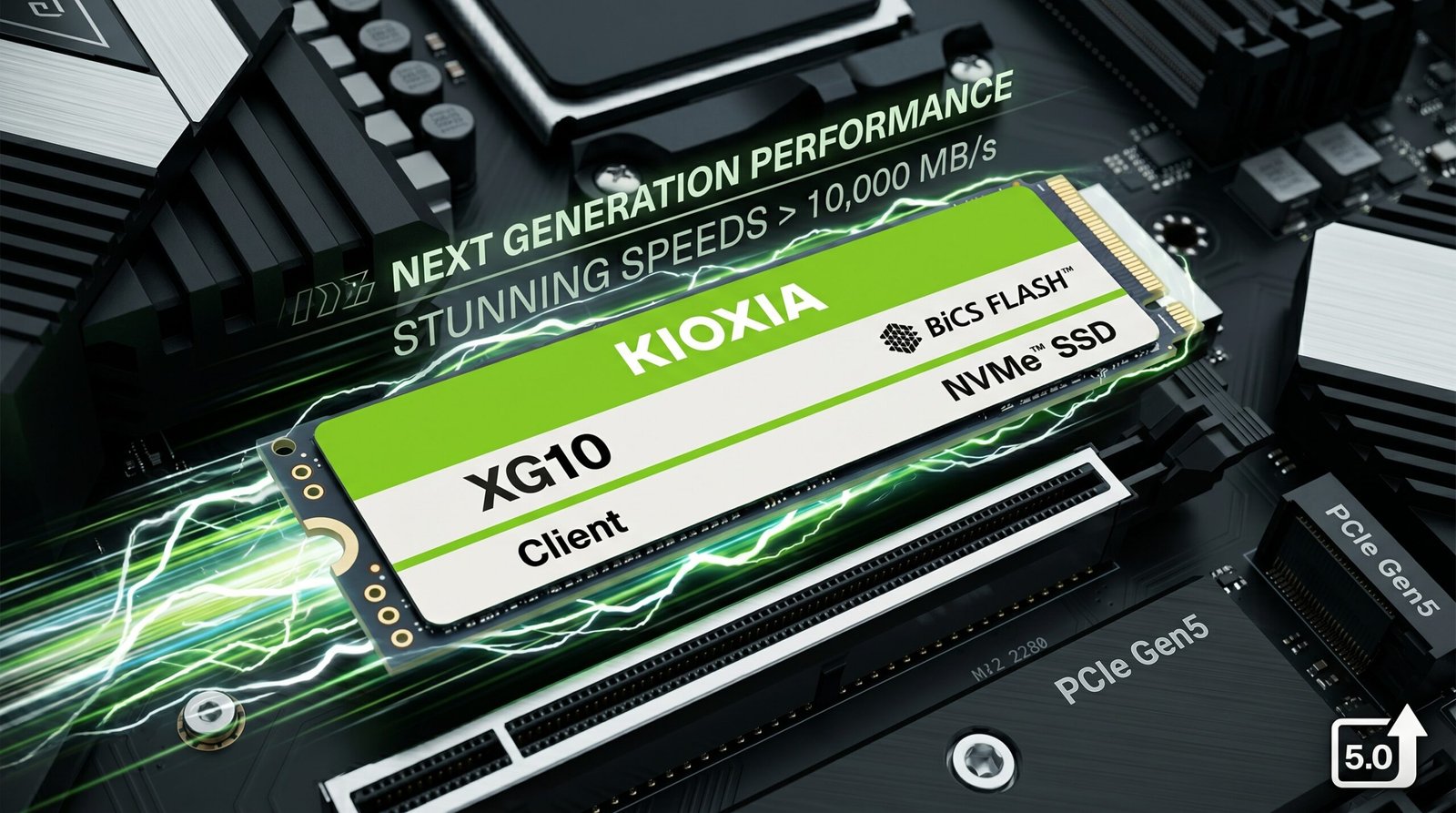 Kioxia XG10: nova geração de SSDs PCIe 5.0 promete velocidades estonteantes