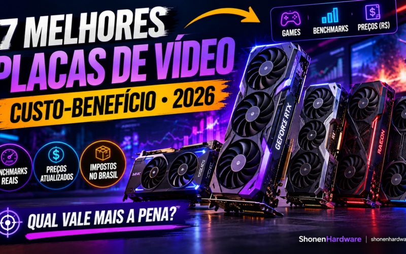 Confira o ranking das 7 melhores placas de vídeo custo-benefício de 2026