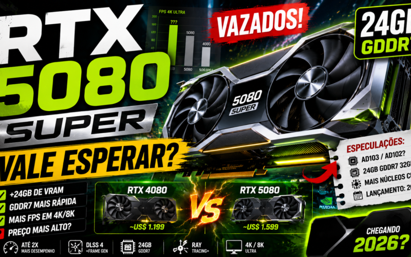 RTX 5080 Super: 24GB GDDR7 Vazados — Vale Esperar?