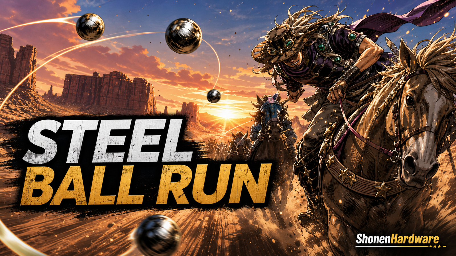Steel Ball Run anime de JoJo - ShonenHardware