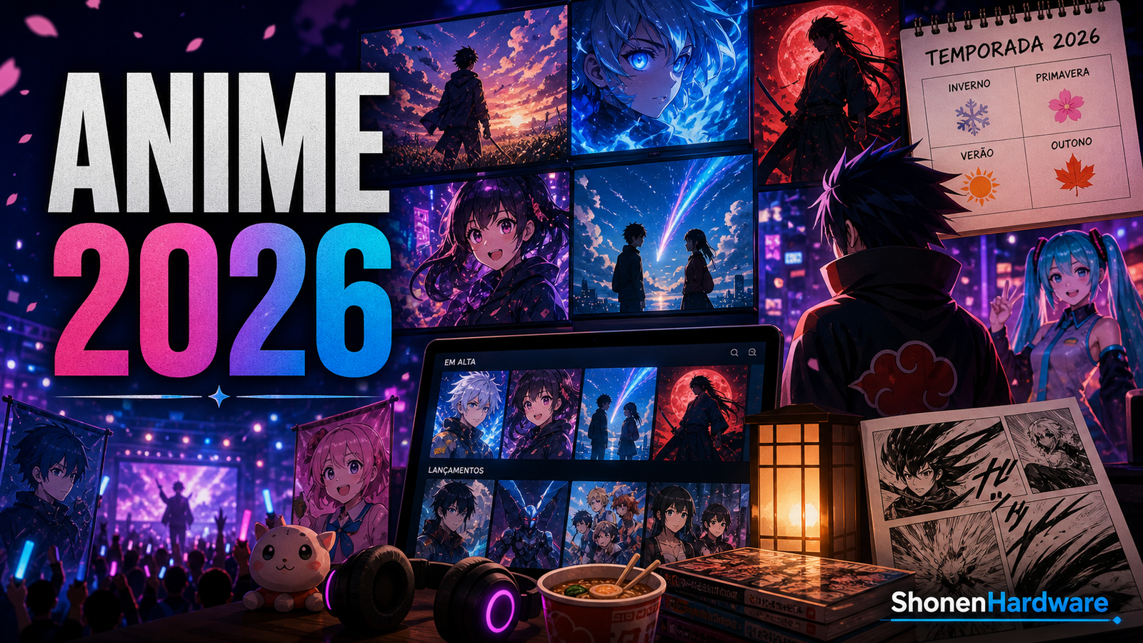 Tendências de anime em 2026 streaming adaptações e fandom - ShonenHardware