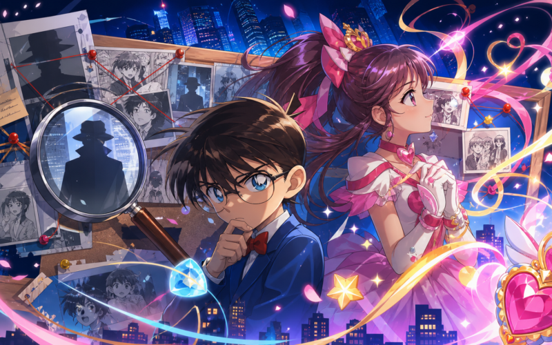 Imagem editorial sobre Detective Conan Precure crossover no ShonenHardware