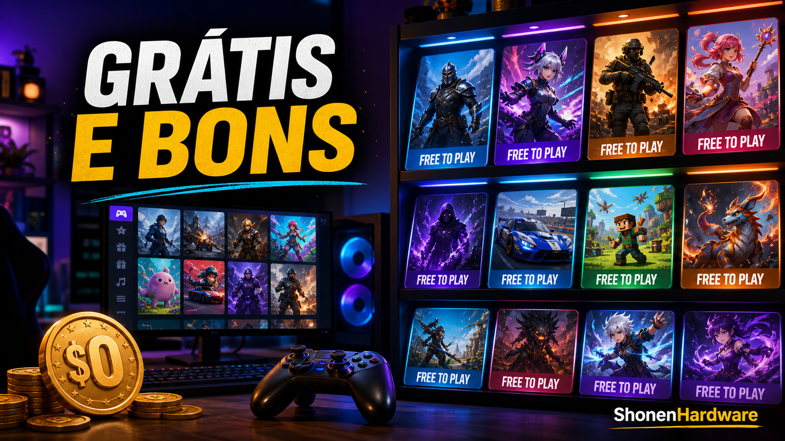 Jogos grátis que valem a pena em 2026 - ShonenHardware