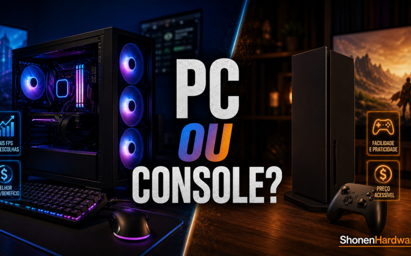 PC Gaming vs Console em 2026 - ShonenHardware