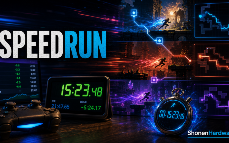 Speedrunning terminar jogos rápido - ShonenHardware
