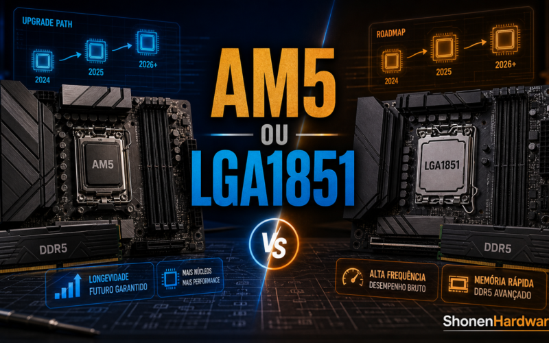 AM5 ou LGA1851 plataforma para PC em 2026 - ShonenHardware