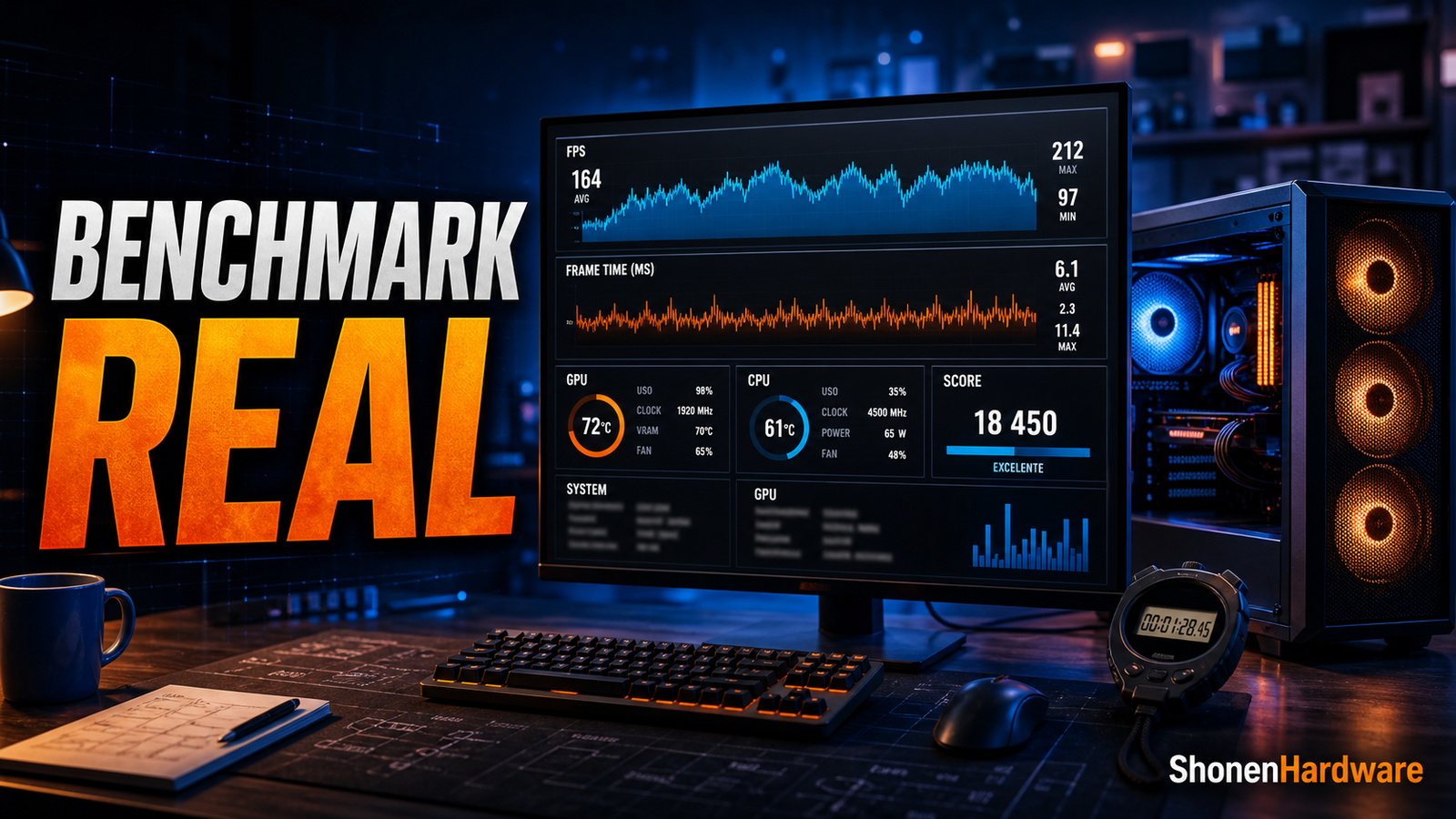 Benchmark real de performance do PC - ShonenHardware