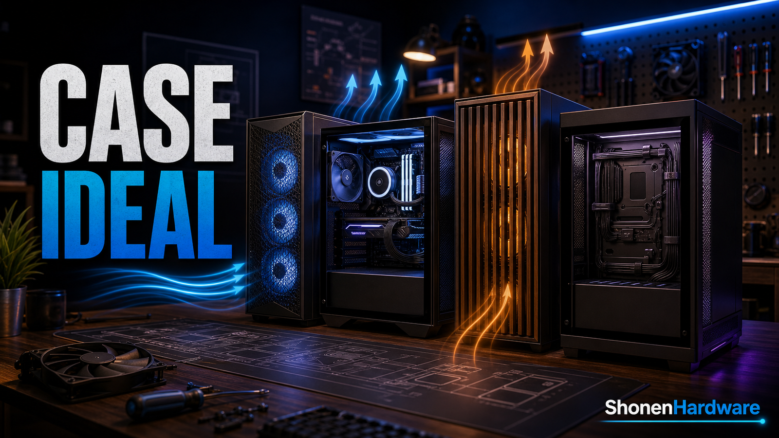 Gabinete gamer case ideal para build - ShonenHardware
