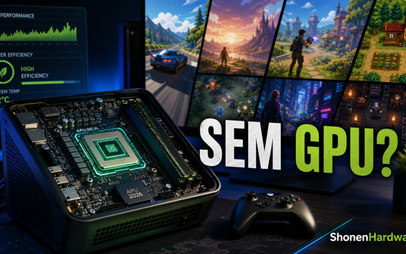 Placa de vídeo integrada sem GPU dedicada - ShonenHardware