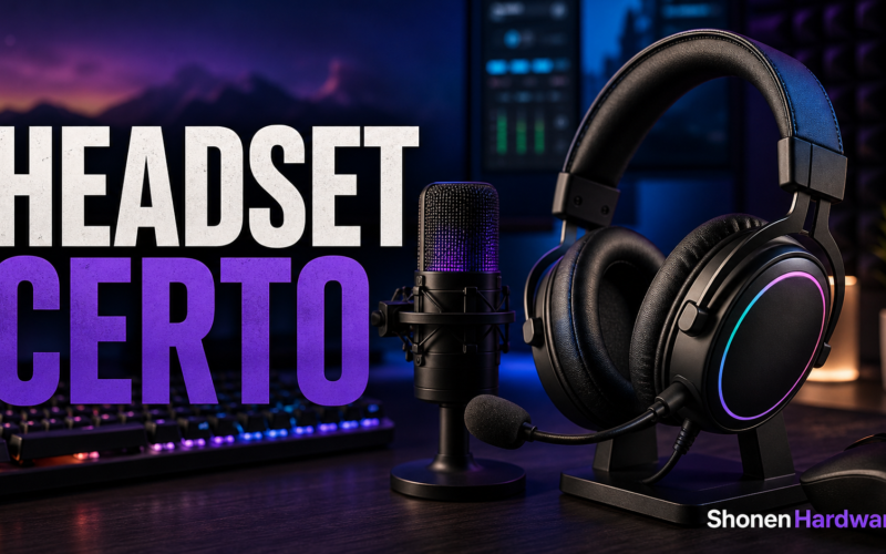 Headset para streaming e podcast - ShonenHardware