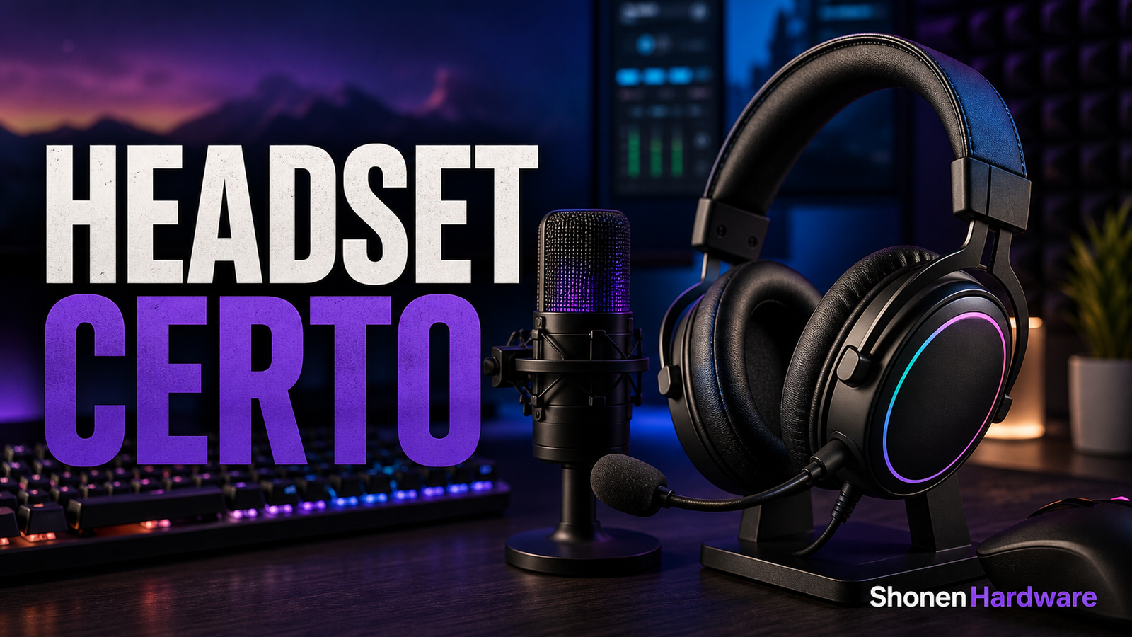 Headset para streaming e podcast - ShonenHardware