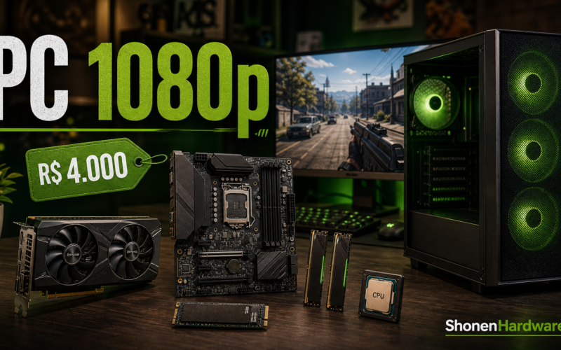 PC gamer 1080p por menos de 4000 reais - ShonenHardware