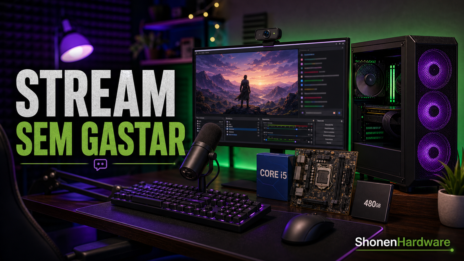 PC para streaming sem gastar fortunas - ShonenHardware