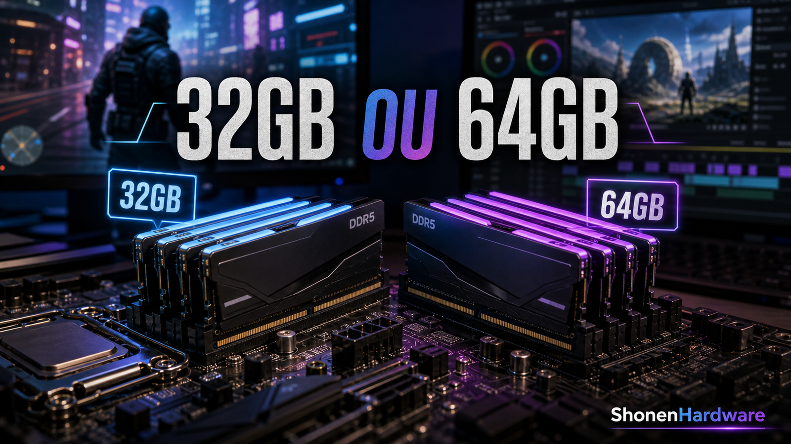 RAM 32GB vs 64GB para gamers - ShonenHardware