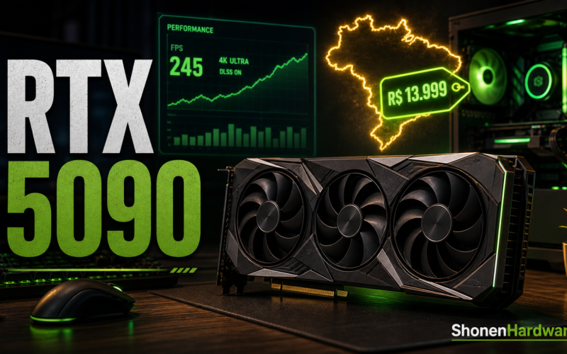 RTX 5090 no Brasil preço desempenho - ShonenHardware