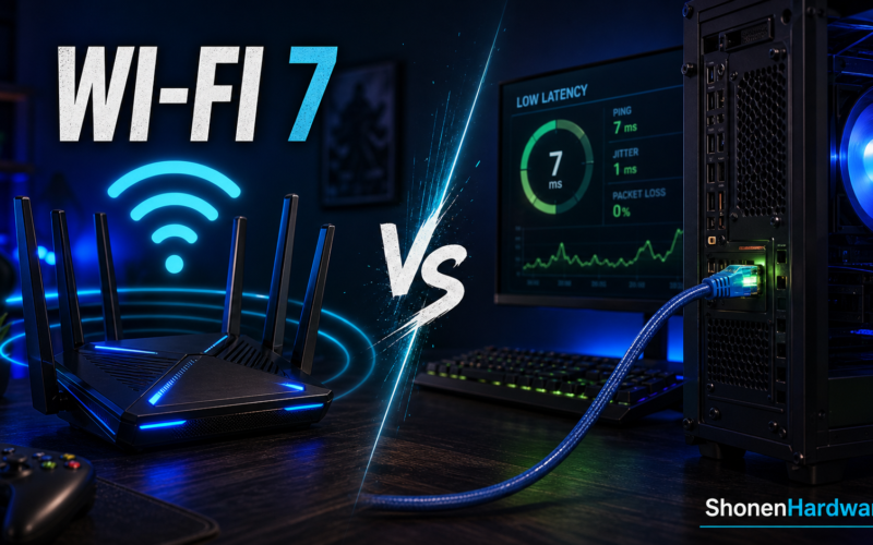 Wi-Fi 7 para gaming contra cabo ethernet - ShonenHardware