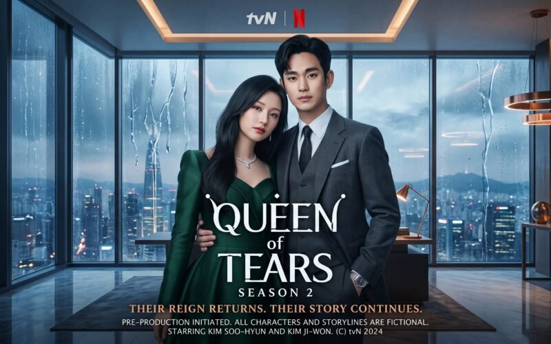 tvN confirmou que ‘Queen of Tears 2’ entrou em pré-produção. Kim Soo-hyun e Kim Ji-won devem retornar para a continuação do fenômeno da Netflix.