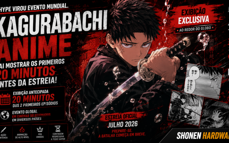 Kagurabachi anime vai mostrar os primeiros 20 minutos antes da estreia: o hype virou evento mundial