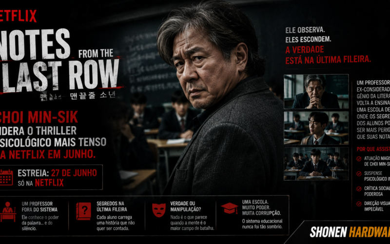 Notes from the Last Row: Choi Min-sik Lidera o Thriller Psicológico Mais Tenso da Netflix em Junho
